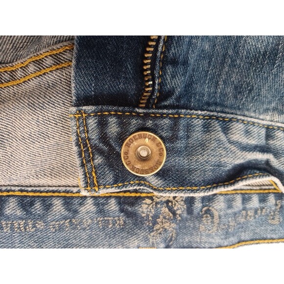 TWO (2) PAIRS OF MEN'S JEANS 40X32 ARIZONA JEAN CO. & ROEBUCK AND CO. - Picture 10 of 16